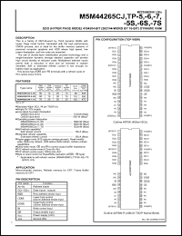 M5M44265CTP-7S Datasheet