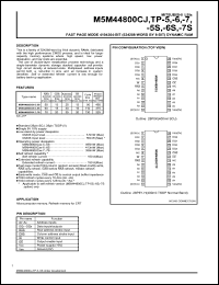 M5M44800CTP-5S Datasheet