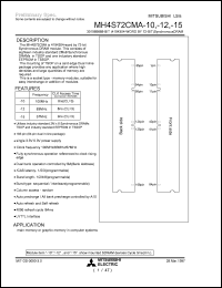 MH4S72CMA-10 Datasheet
