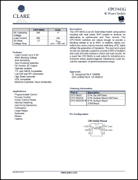 CPC1943GSTR Datasheet