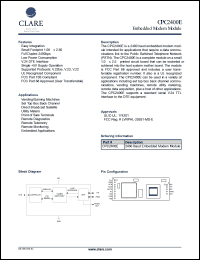 CPC2400E Datasheet