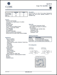LCA710 Datasheet