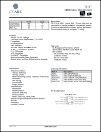 TS117S Datasheet