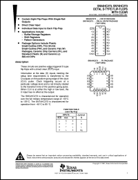 SN74HC273PWR Datasheet