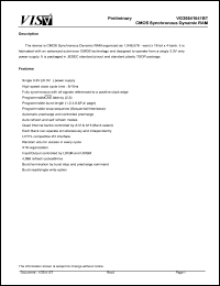 VG36646141BT-7 Datasheet