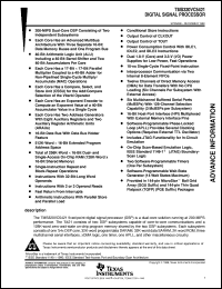 TMX320VC5421GGU200 Datasheet