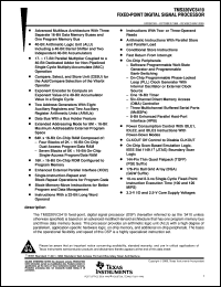 TMS320VC5410GGW100 Datasheet