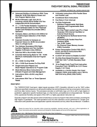 TMS320VC5402GGU100 Datasheet