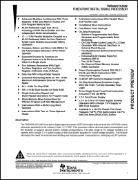 TMS320UVC5402GGU30 Datasheet