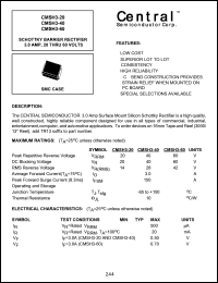 CMSH3-20M Datasheet