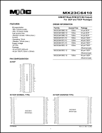 MX23C6410MC-10 Datasheet