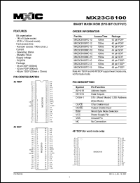 MX23C8100TC-15 Datasheet