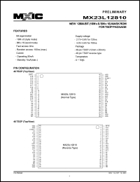MX23L12810RC-10 Datasheet
