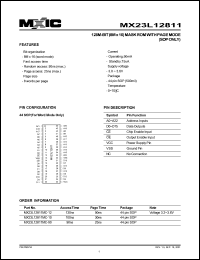 MX23L12811MC-90 Datasheet