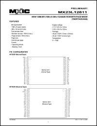 MX23L12811RC-12 Datasheet