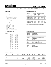MX23L1611TI-12 Datasheet
