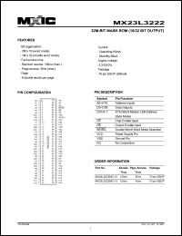 MX23L3222MC-10 Datasheet