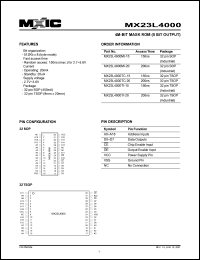 MX23L4000TI-15 Datasheet