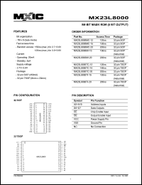 MX23L8000MC-12 Datasheet