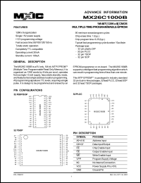 MX26C1000BMI-12 Datasheet