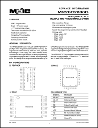 MX26C2000BMI-12 Datasheet