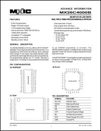 MX26C4000BTI-15 Datasheet