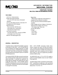 MX26L3220MC-12 Datasheet