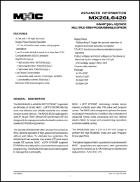 MX26L6420MC-12 Datasheet