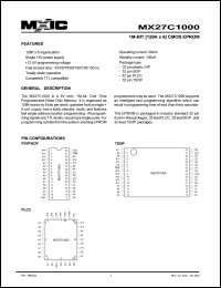 MX27C1000MC-12 Datasheet