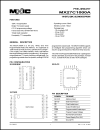 MX27C1000AQI-10 Datasheet