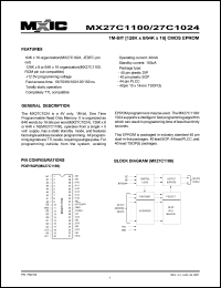 MX27C1100MC-85 Datasheet