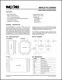 MX27C2000MC-70 Datasheet