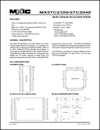 MX27C2048QC-15 Datasheet