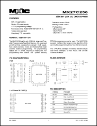MX27C256PI-120 Datasheet