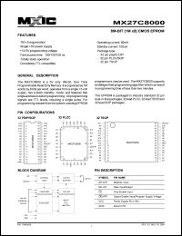MX27C8000TC-10 Datasheet