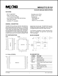 MX27C512PC-45 Datasheet