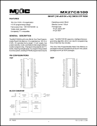 MX27C8100MC-10 Datasheet