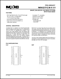 MX27C8111PC-90 Datasheet