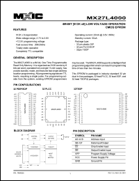MX27L4000PC-25 Datasheet