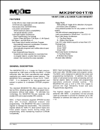 MX29F001TQC-55 Datasheet
