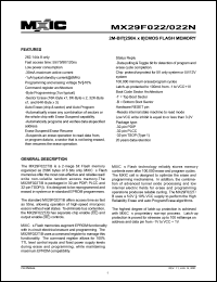 MX29F022NTTC-70 Datasheet