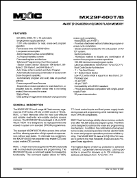 MX29F400TMC-12 Datasheet