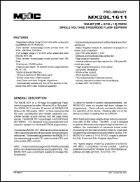 MX29L1611TC-12 Datasheet