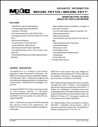 MX29L1611PC-90 Datasheet