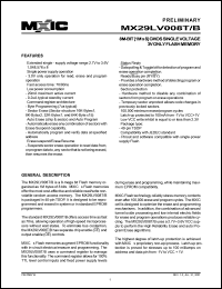 MX29LV008BTI-90 Datasheet