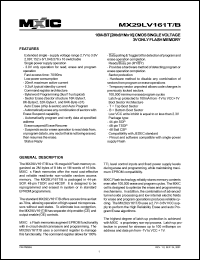 MX29LV161TXBI-90R Datasheet