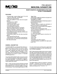 MX29LV800TMI-70 Datasheet