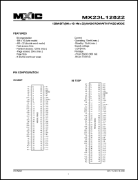 MX23L12822MC-12 Datasheet