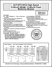 ACT-SF512K32N-37F2T Datasheet