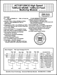 ACT-SF128K32N-37P1I Datasheet
